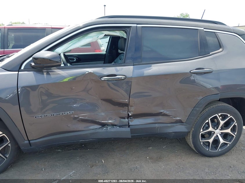 2024 Jeep Compass VIN 3C4NJDCN3RT151741 IAAI salvage auction — LEFT SIDE, Salvage Title, sold $7,350 on 2026-08-27 (photo 6)