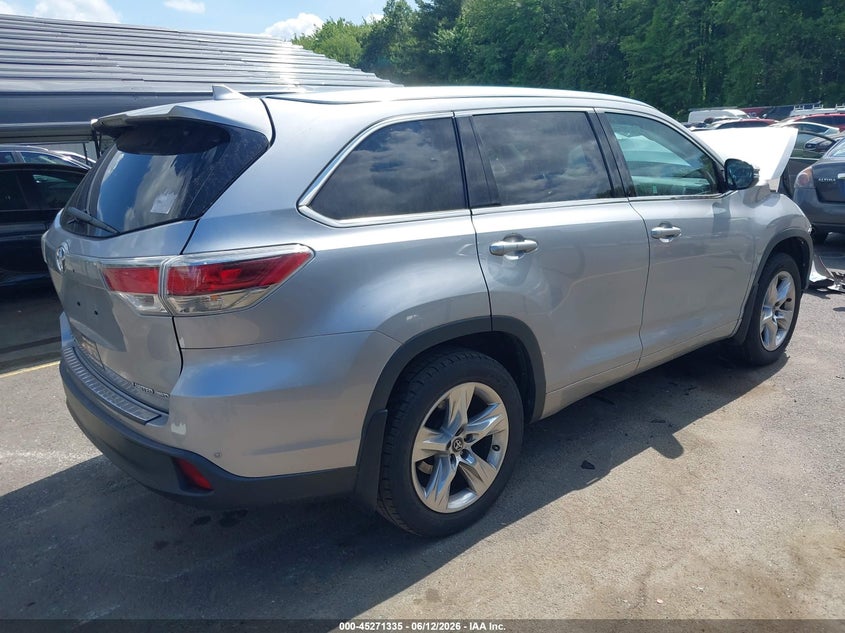 2016 Toyota Highlander VIN 5TDDKRFH7GS346194 IAAI salvage auction — FRONT END, Salvage Title, sold $3,950 on 2026-07-23 (photo 4)