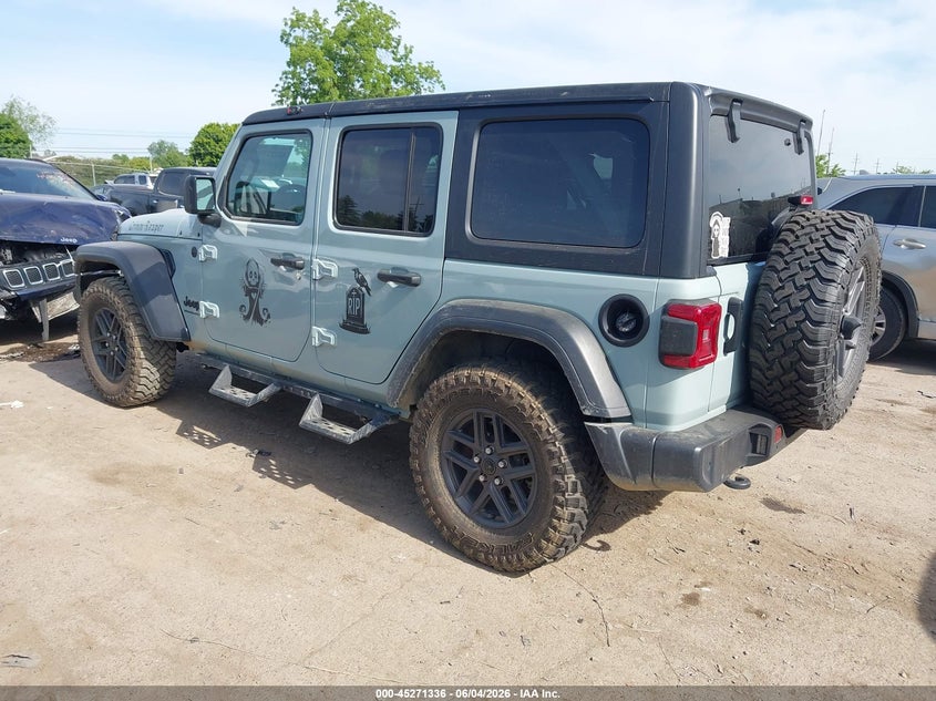 2024 Jeep Wrangler / VIN 1C4PJXDN5RW177308 IAAI salvage auction — RIGHT SIDE, Salvage Title, sold $13,200 on 2026-07-30 (photo 3)