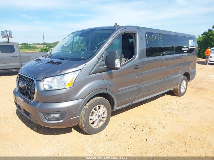 2021 Ford Transit VIN 1FBAX2Y89MKA52232 IAAI salvage auction — HAIL, Salvage Title, sold $13,600 on 2026-07-12 (photo 2)