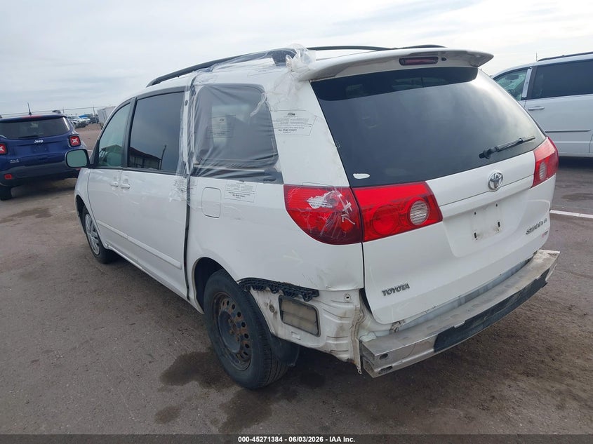 2007 Toyota Sienna VIN 5TDZK23C87S043978 IAAI salvage auction — REAR END, Regular (South Dakota), sold $975 on 2026-07-10 (photo 3)