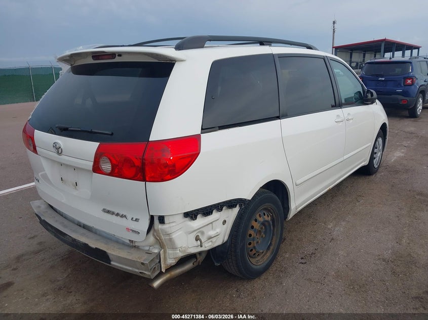 2007 Toyota Sienna VIN 5TDZK23C87S043978 IAAI salvage auction — REAR END, Regular (South Dakota), sold $975 on 2026-07-10 (photo 4)
