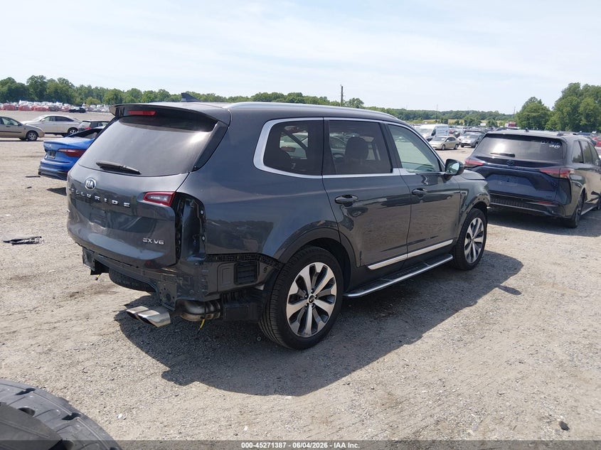 2020 Kia Telluride VIN 5XYP3DHC9LG068775 IAAI salvage auction — FRONT END, Salvage Title, sold $3,800 on 2026-07-27 (photo 4)