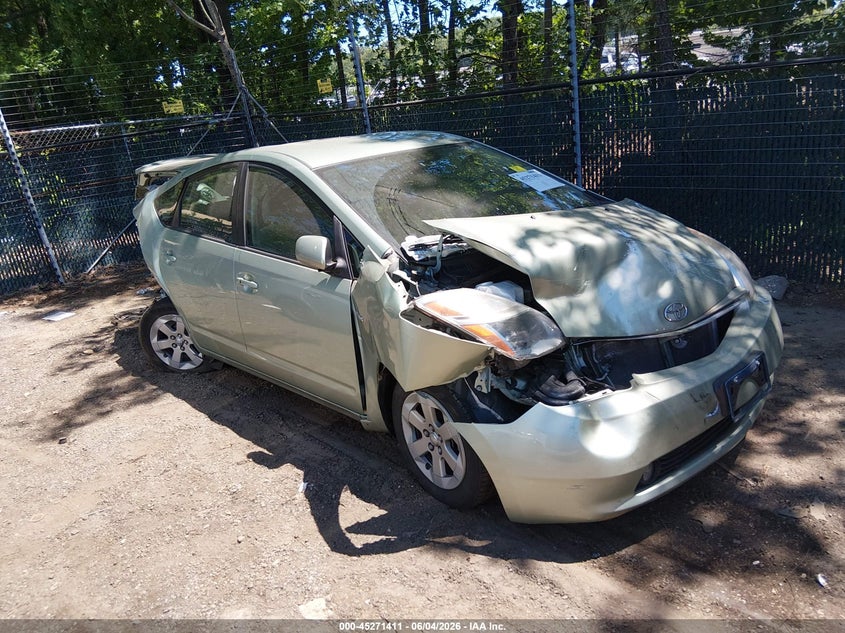 2006 Toyota Prius VIN JTDKB20U167506907 IAAI salvage auction — RIGHT FRONT, Salvage (Virginia), sold $450 on 2026-07-16 (photo 1)