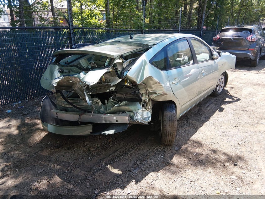 2006 Toyota Prius VIN JTDKB20U167506907 IAAI salvage auction — RIGHT FRONT, Salvage (Virginia), sold $450 on 2026-07-16 (photo 4)