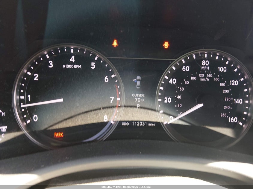 2013 Lexus Gs VIN JTHBE1BLXD5021873 IAAI salvage auction — FRONT END, Salvage Title, sold $5,625 on 2026-07-08 (photo 7)