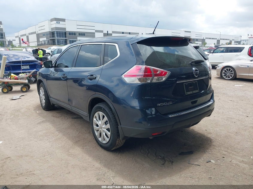 2016 Nissan Rogue VIN KNMAT2MT8GP634492 IAAI salvage auction — FRONT END, Salvage (Texas), sold $700 on 2026-07-28 (photo 3)
