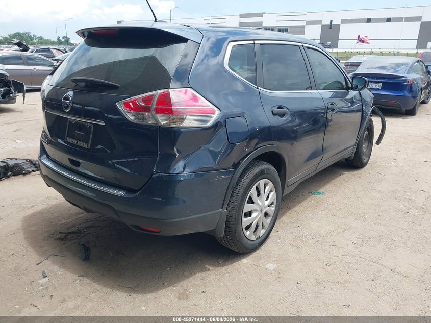 2016 Nissan Rogue VIN KNMAT2MT8GP634492 IAAI salvage auction — FRONT END, Salvage (Texas), sold $700 on 2026-07-28 (photo 4)