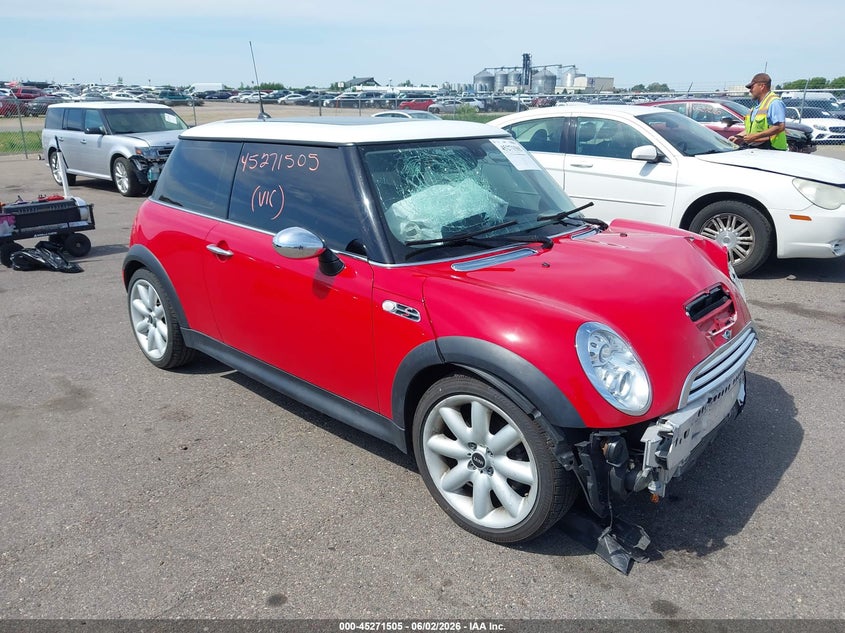 2006 Mini Cooper VIN WMWRE33546TL23182 IAAI salvage auction — FRONT END, Prior Salvage (Minnesota), sold $600 on 2026-07-20 (photo 1)