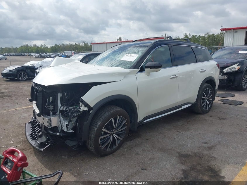 2025 Infiniti Qx60 VIN 5N1AL1HU1SC354471 IAAI salvage auction — FRONT END, Salvage Title, sold $7,150 on 2026-07-29 (photo 2)