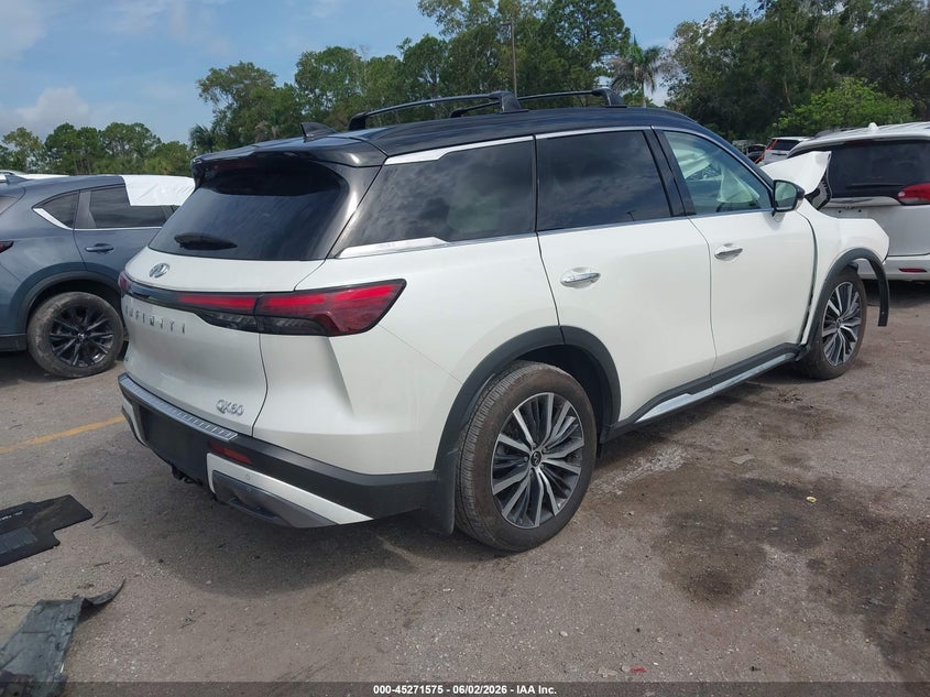 2025 Infiniti Qx60 VIN 5N1AL1HU1SC354471 IAAI salvage auction — FRONT END, Salvage Title, sold $7,150 on 2026-07-29 (photo 4)
