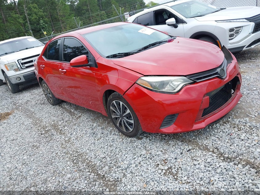 2016 Toyota Corolla VIN 2T1BURHE8GC727341 IAAI salvage auction — FRONT END, Salvage Title, sold $525 on 2026-07-31 (photo 1)