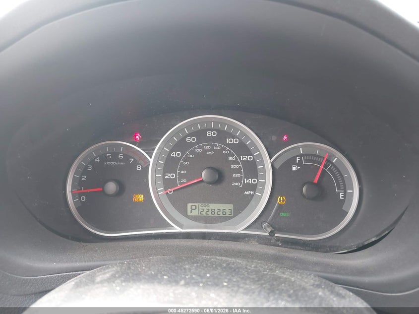 2008 Subaru VIN JF1GE61678H515411 IAAI salvage auction — NORMAL WEAR, Clear (Virginia), sold $325 on 2026-07-13 (photo 7)