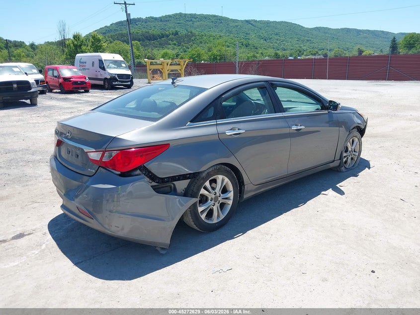 2013 Hyundai Sonata VIN 5NPEC4AC5DH610790 IAAI salvage auction — FRONT & REAR, Salvage Title, sold $800 on 2026-07-08 (photo 4)