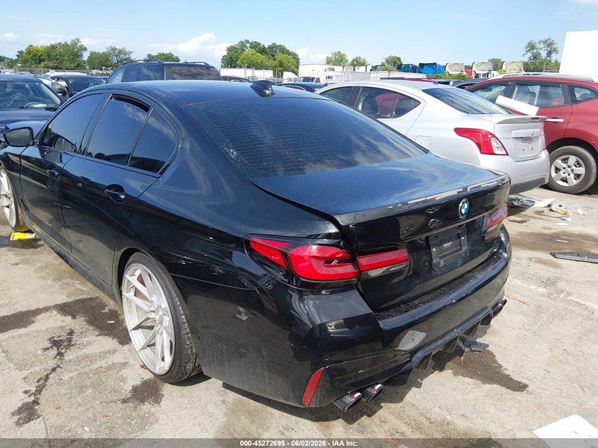 2021 BMW 5er VIN WBA53BJ01MCG87176 IAAI salvage auction — FRONT END, Salvage Title, sold $12,600 on 2026-07-29 (photo 3)