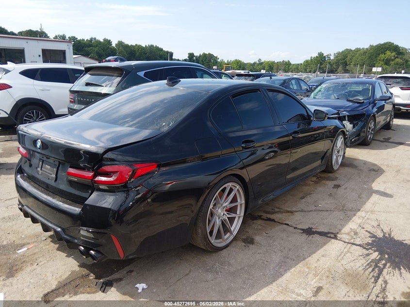 2021 BMW 5er VIN WBA53BJ01MCG87176 IAAI salvage auction — FRONT END, Salvage Title, sold $12,600 on 2026-07-29 (photo 4)