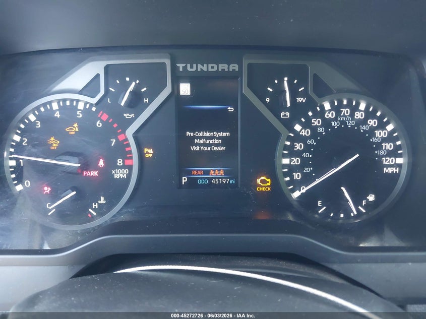 2025 Toyota Tundra VIN 5TFLA5DB1SX262736 IAAI salvage auction — FRONT END, Salvage Title, sold $17,450 on 2026-07-21 (photo 7)
