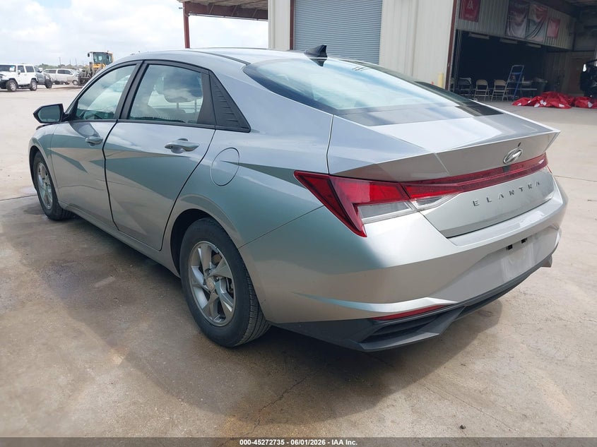 2021 Hyundai Elantra VIN 5NPLL4AG9MH049696 IAAI salvage auction — REAR END, Sf97 (Texas), sold $10,100 on 2026-07-07 (photo 3)