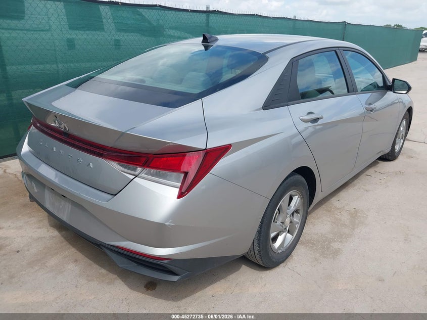 2021 Hyundai Elantra VIN 5NPLL4AG9MH049696 IAAI salvage auction — REAR END, Sf97 (Texas), sold $10,100 on 2026-07-07 (photo 4)