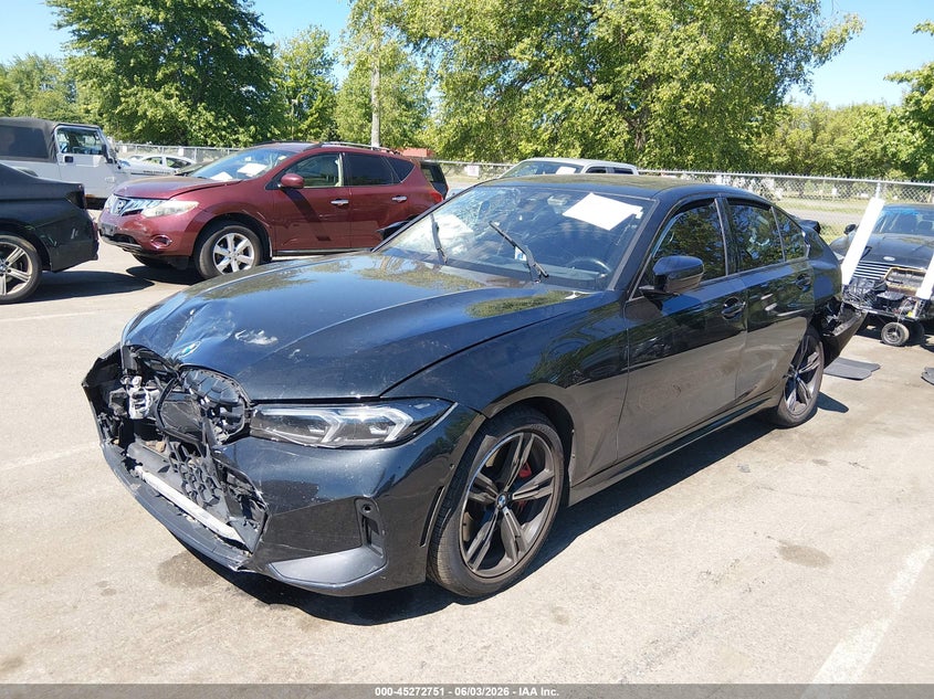 2024 BMW 3er VIN 3MW49FF02R8D95283 IAAI salvage auction — FRONT & REAR, Salvage (New Jersey), sold $10,100 on 2026-07-30 (photo 2)