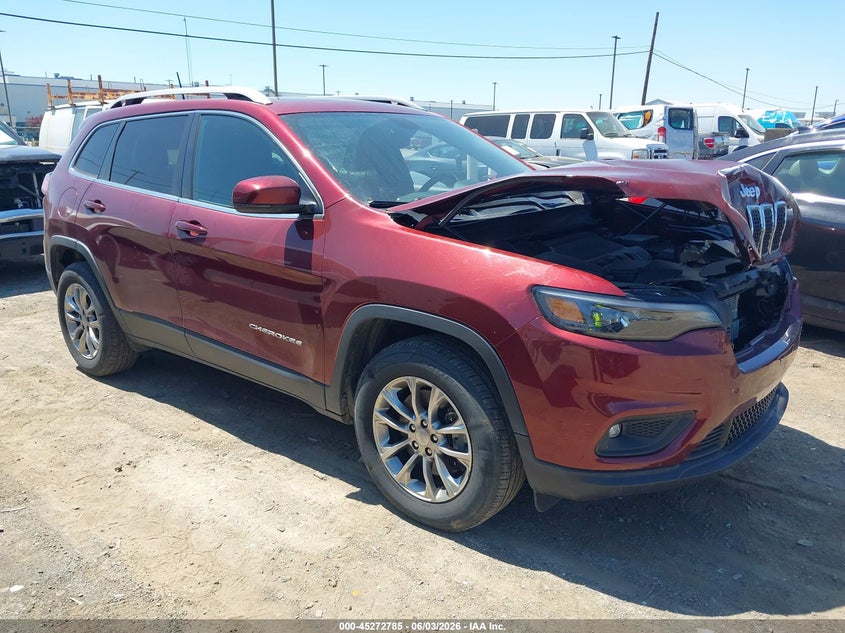 2020 Jeep Cherokee VIN 1C4PJMLB0LD623289 IAAI salvage auction — FRONT END, Salvage Title, sold $3,650 on 2026-07-11 (photo 1)