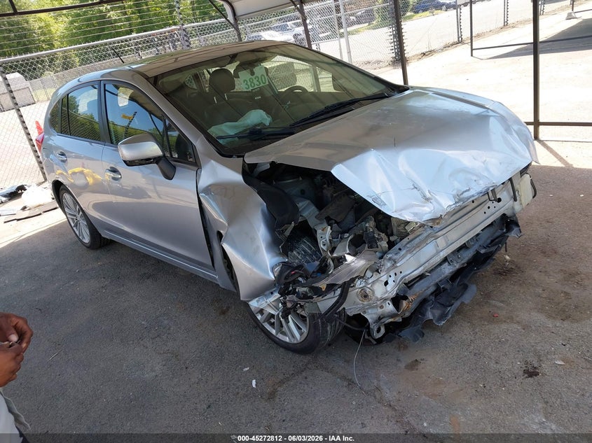 2012 Subaru Impreza VIN JF1GPAH68CH229174 IAAI salvage auction — FRONT END, Salvage Title, sold $450 on 2026-07-09 (photo 1)