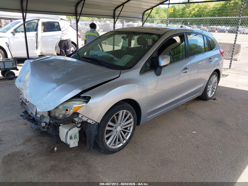 2012 Subaru Impreza VIN JF1GPAH68CH229174 IAAI salvage auction — FRONT END, Salvage Title, sold $450 on 2026-07-09 (photo 2)