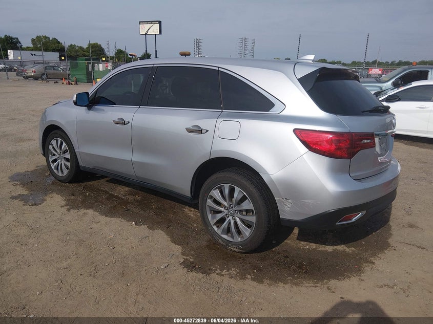 2015 Acura Mdx VIN 5FRYD4H40FB015533 IAAI salvage auction — SIDE, Wait Title, sold $825 on 2026-10-17 (photo 3)