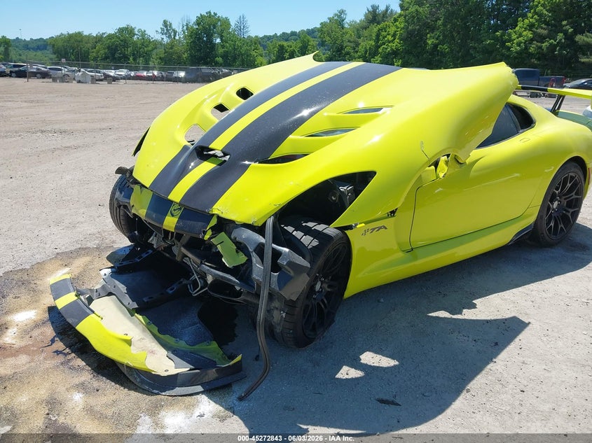 2016 Dodge Viper VIN 1C3BDEDZ1GV100516 IAAI salvage auction — FRONT END, Salvage Title, sold $55,500 on 2026-07-27 (photo 6)