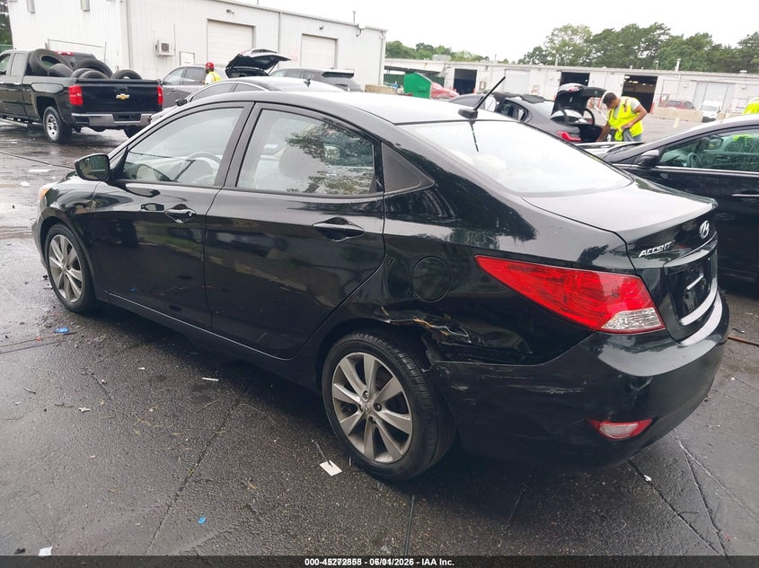 2014 Hyundai Accent VIN KMHCU4AE7EU775779 IAAI salvage auction — SIDE, Salvage Title, sold $425 on 2026-07-07 (photo 3)