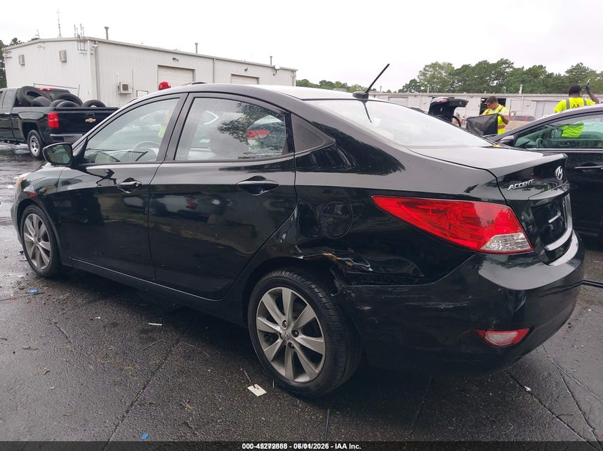 2014 Hyundai Accent VIN KMHCU4AE7EU775779 IAAI salvage auction — SIDE, Salvage Title, sold $425 on 2026-07-07 (photo 6)