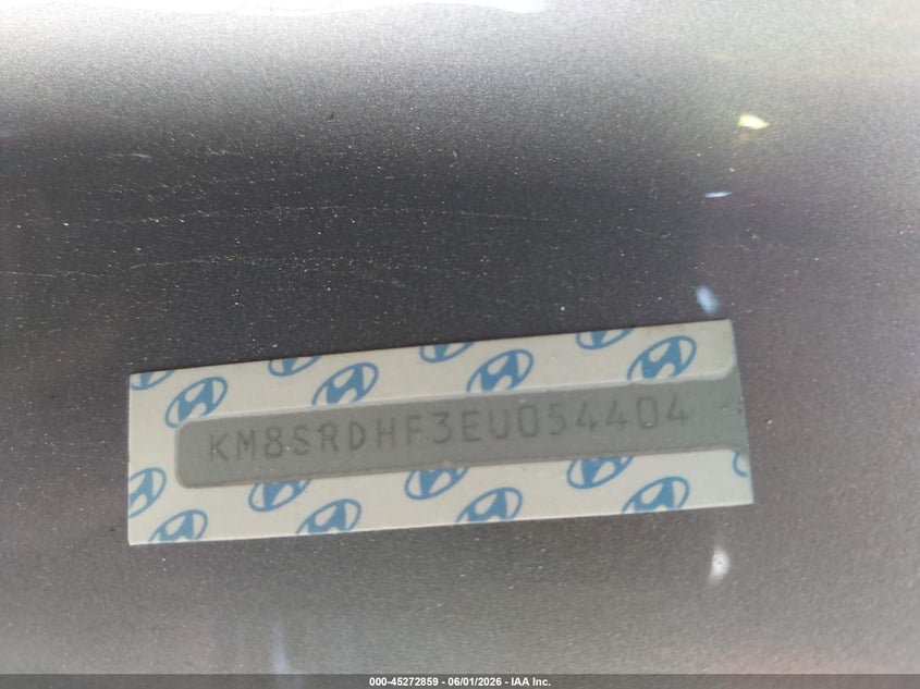 2014 Hyundai Santa fe VIN KM8SRDHF3EU054404 IAAI salvage auction — THEFT, Salvage (New Mexico), sold $2,150 on 2026-07-29 (photo 9)