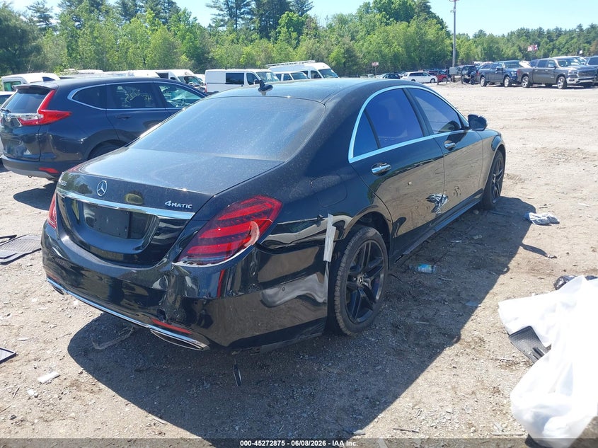 2018 Mercedes-benz S-klasse VIN WDDUG8GB3JA400221 IAAI salvage auction — REAR END, Salvage Title, sold $18,400 on 2026-07-09 (photo 4)