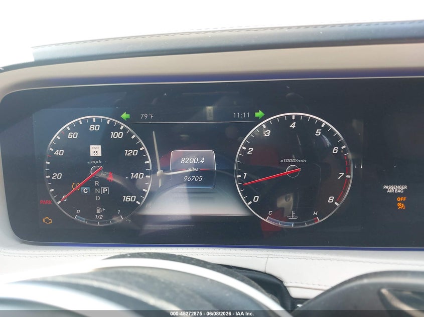 2018 Mercedes-benz S-klasse VIN WDDUG8GB3JA400221 IAAI salvage auction — REAR END, Salvage Title, sold $18,400 on 2026-07-09 (photo 7)
