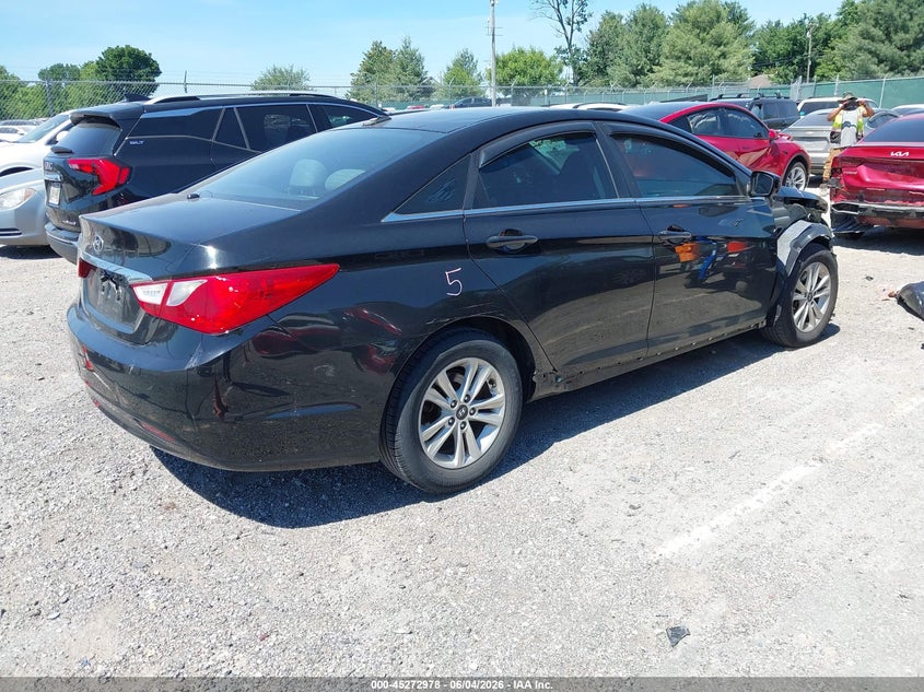 2013 Hyundai Sonata VIN 5NPEB4ACXDH615941 IAAI salvage auction — RIGHT FRONT, Salvage Title, sold $275 on 2026-07-06 (photo 4)