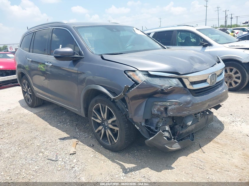 2021 Honda Pilot VIN 5FNYF5H98MB000322 IAAI salvage auction — FRONT END, Salvage Title, sold $6,700 on 2026-07-09 (photo 1)