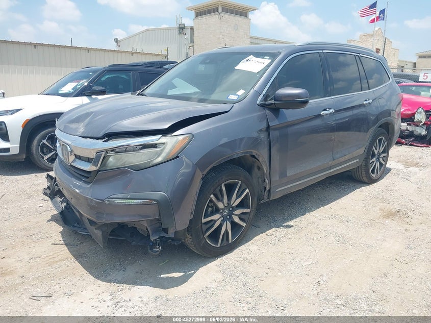 2021 Honda Pilot VIN 5FNYF5H98MB000322 IAAI salvage auction — FRONT END, Salvage Title, sold $6,700 on 2026-07-09 (photo 2)