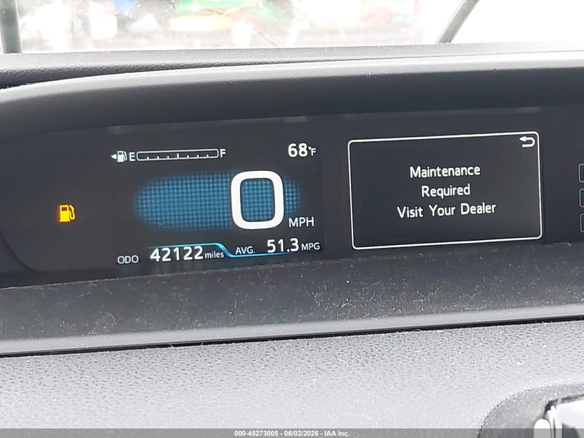 2019 Toyota Prius VIN JTDKARFU9K3076922 IAAI salvage auction — FRONT END, Salvage Title, sold $5,125 on 2026-07-22 (photo 7)