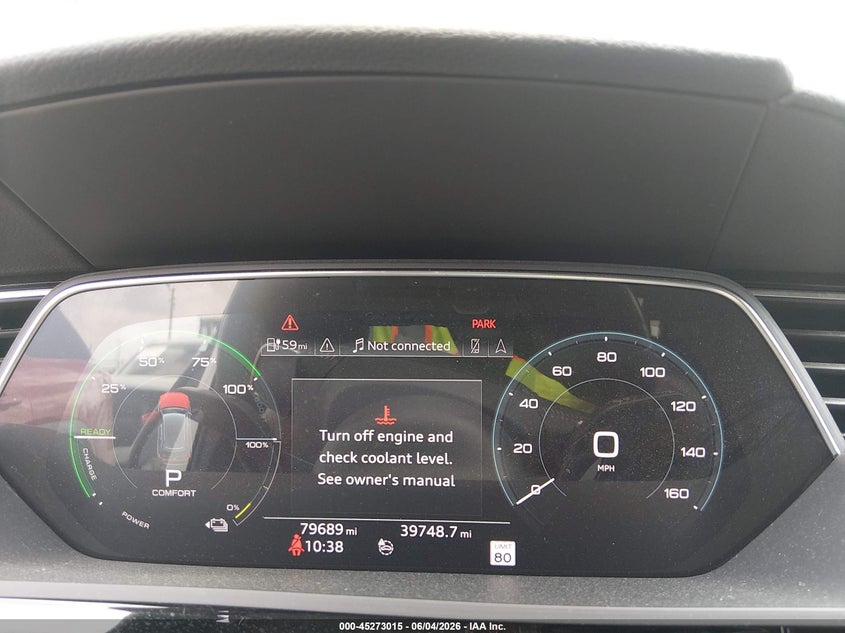 2019 Audi E-tron VIN WA1LAAGE8KB024050 IAAI salvage auction — FRONT END, Salvage Title, sold $10,200 on 2026-08-27 (photo 7)