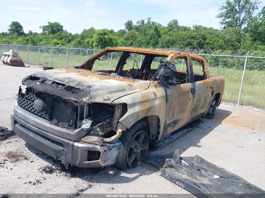 2020 Toyota Tundra VIN 5TFDY5F10LX948689 IAAI salvage auction — TOTAL BURN, Salvage Title, sold $425 on 2026-07-14 (photo 2)