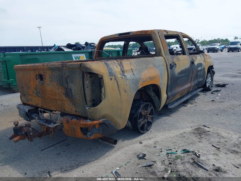 2020 Toyota Tundra VIN 5TFDY5F10LX948689 IAAI salvage auction — TOTAL BURN, Salvage Title, sold $425 on 2026-07-14 (photo 4)