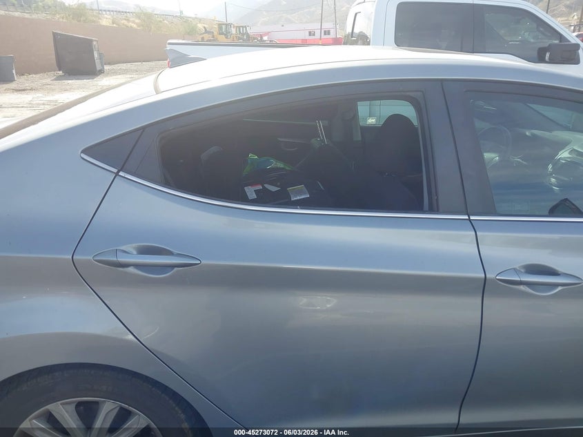 2015 Hyundai Elantra VIN KMHDH4AE1FU446666 IAAI salvage auction — SIDE, Salvage Title, sold $25 on 2026-07-29 (photo 6)
