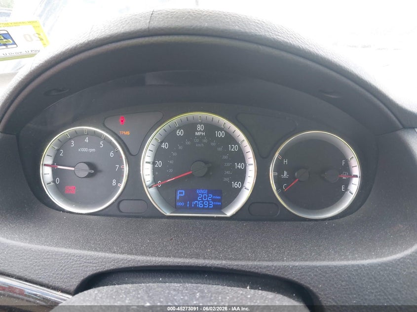 2009 Hyundai Sonata VIN 5NPET46C29H558633 IAAI salvage auction — NORMAL WEAR, Clear (New Jersey), sold $500 on 2026-07-15 (photo 7)