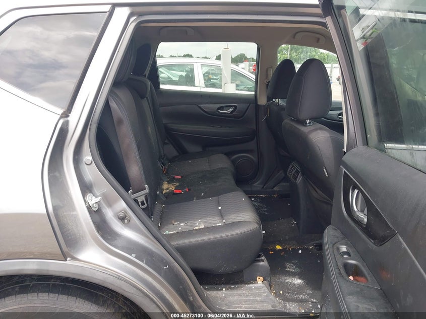 2017 Nissan Rogue VIN KNMAT2MT3HP534365 IAAI salvage auction — FRONT END, Salvage Title, sold $475 on 2026-07-29 (photo 8)