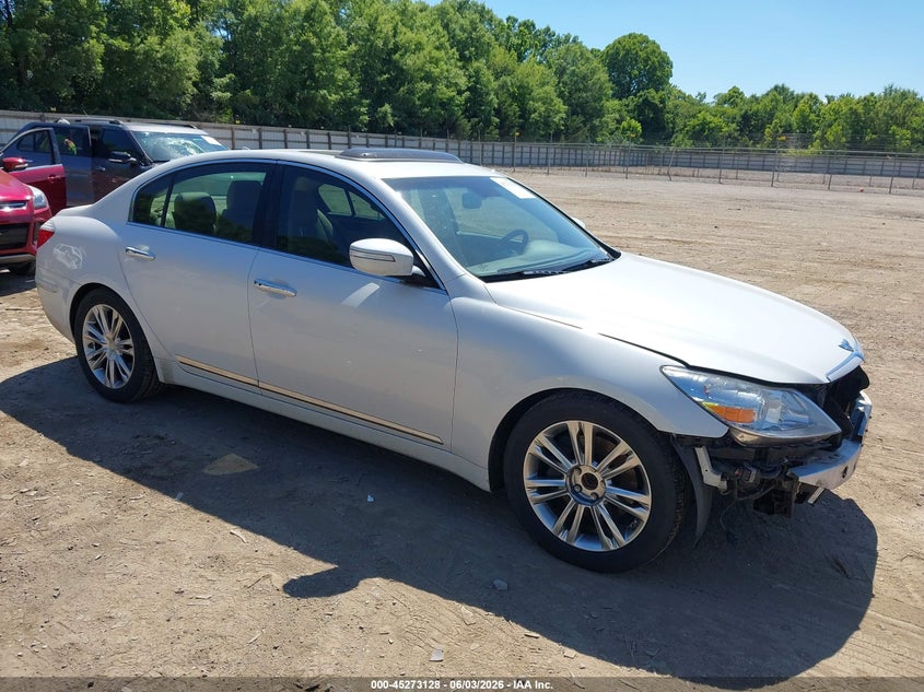 2011 Hyundai Genesis VIN KMHGC4DF3BU130762 IAAI salvage auction — FRONT END, Clear (Tennessee), sold $1,100 on 2026-07-08 (photo 1)