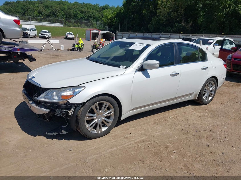2011 Hyundai Genesis VIN KMHGC4DF3BU130762 IAAI salvage auction — FRONT END, Clear (Tennessee), sold $1,100 on 2026-07-08 (photo 2)