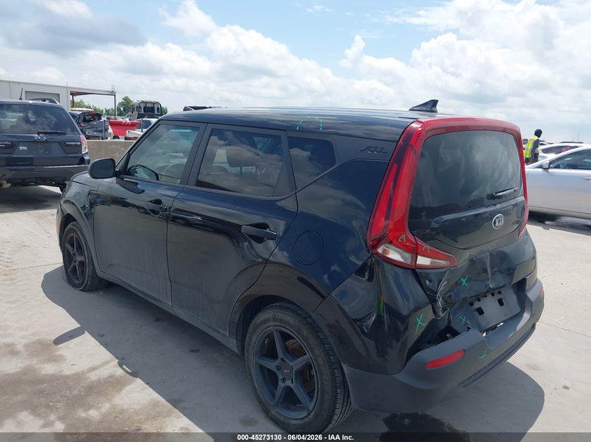 2021 Kia Soul VIN KNDJ22AUXM7139030 IAAI salvage auction — REAR END, Original (Texas), sold $3,500 on 2026-07-13 (photo 3)