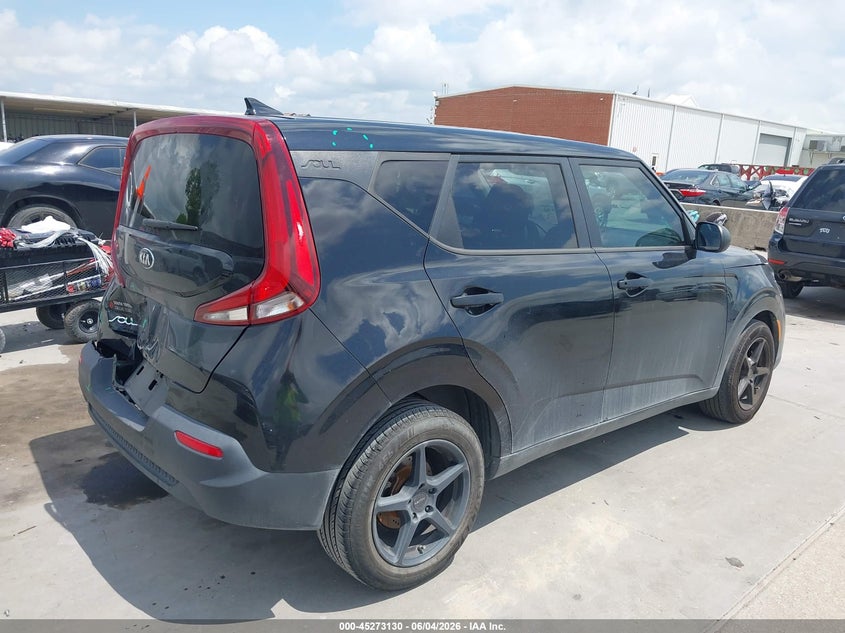 2021 Kia Soul VIN KNDJ22AUXM7139030 IAAI salvage auction — REAR END, Original (Texas), sold $3,500 on 2026-07-13 (photo 4)