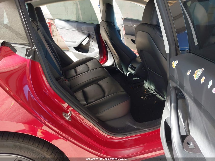 2022 Tesla Model 3 VIN 5YJ3E1EB3NF122990 IAAI salvage auction — FRONT & REAR, Salvage Title, sold $7,200 on 2026-07-09 (photo 8)