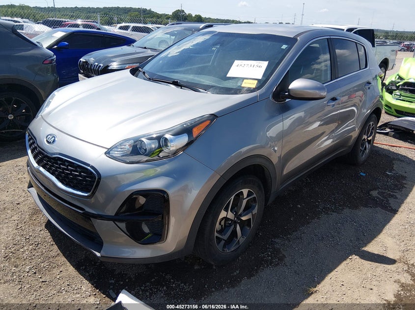 2021 Kia Sportage VIN KNDPM3AC1M7869023 IAAI salvage auction — HAIL, Clear (Oklahoma), sold $4,950 on 2026-08-01 (photo 2)